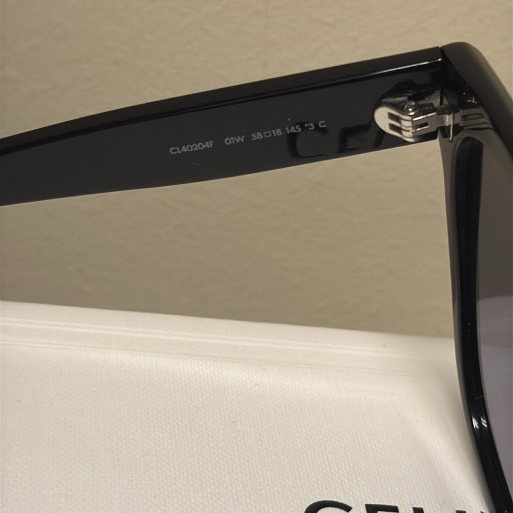Celine Black Sunglasses with Gradient Gray Lenses - Picture 6 of 7